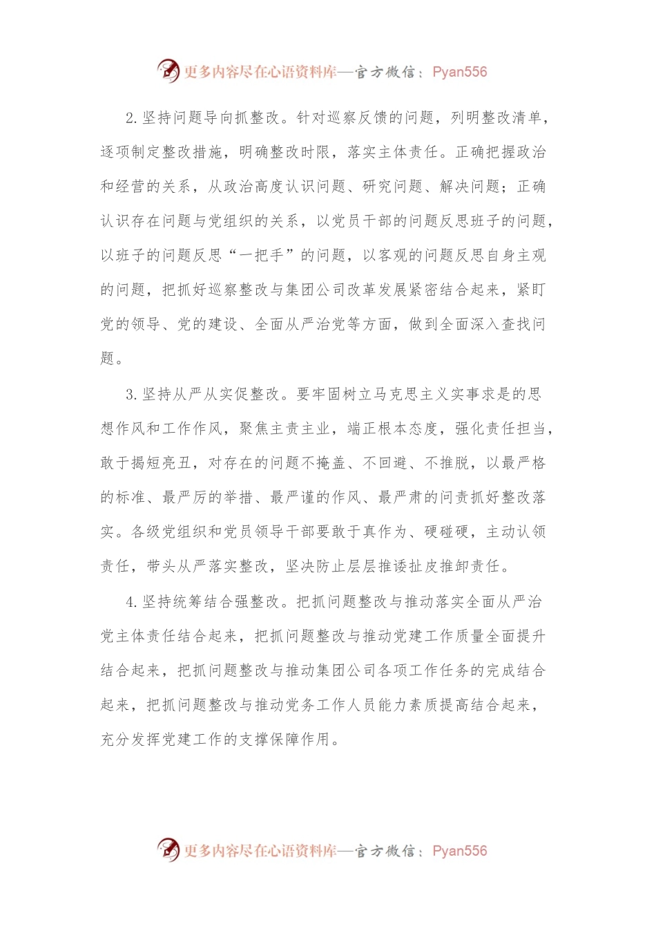 某国有企业落实巡察整改工作方案.docx_第2页