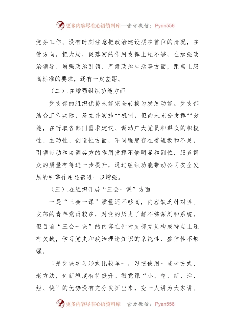 本年度党支部委员会对照检查材料.docx_第2页