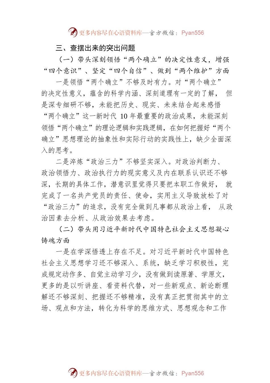班子成员个人2022年度民主生活会发言提纲.docx_第2页