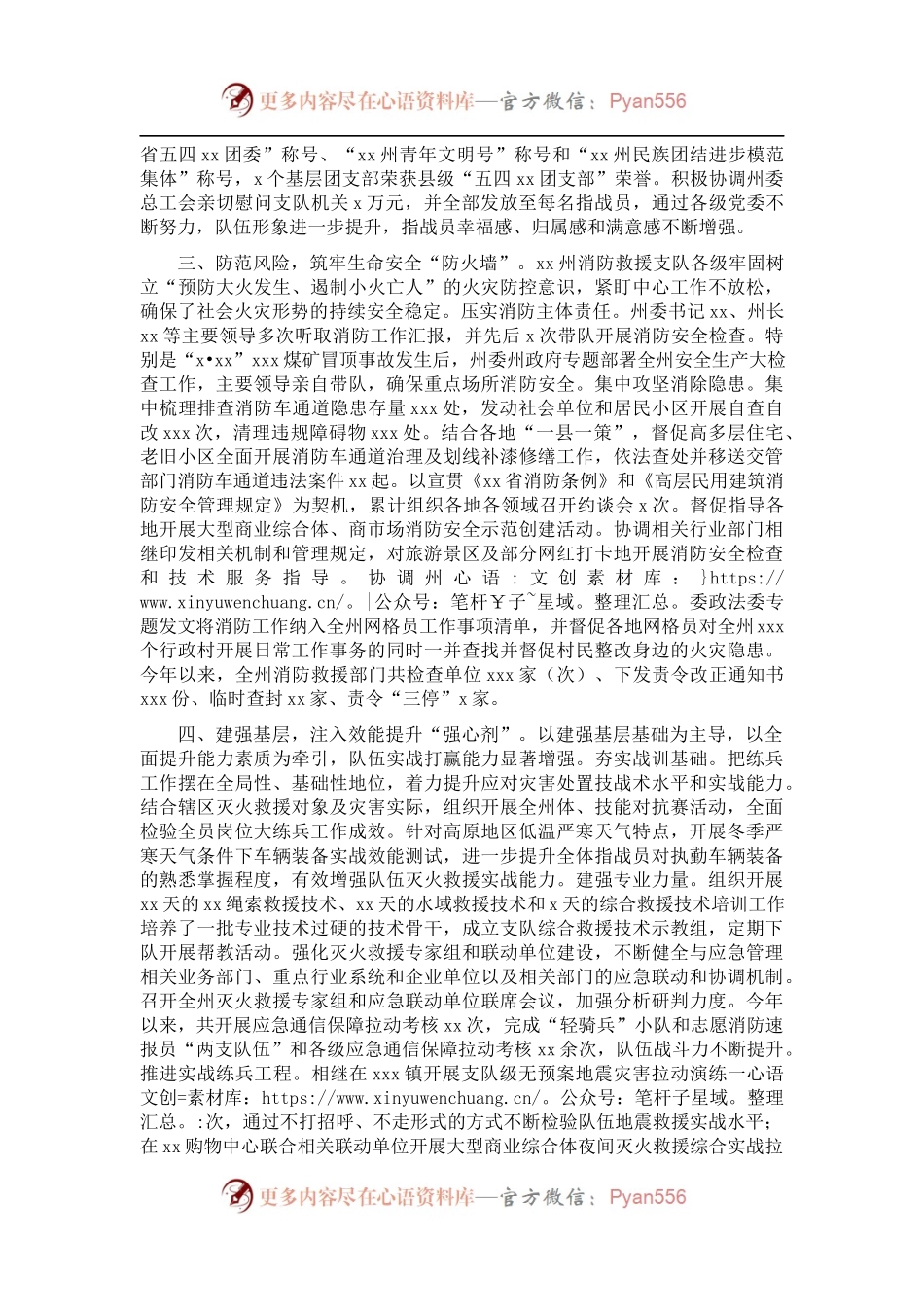 消防救援支队202X年工作总结.docx_第2页
