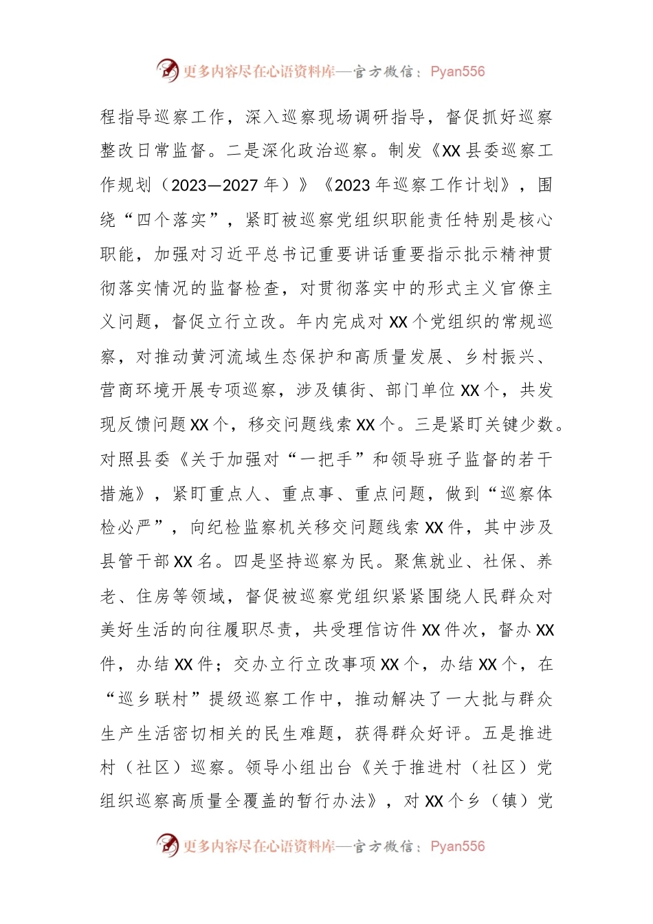 某县委巡察机构2023年工作总结及2024年工作计划.docx_第2页