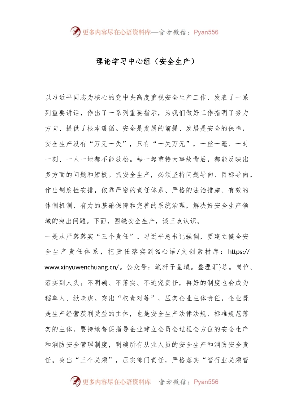 理论学习中心组（安全生产）.docx_第1页