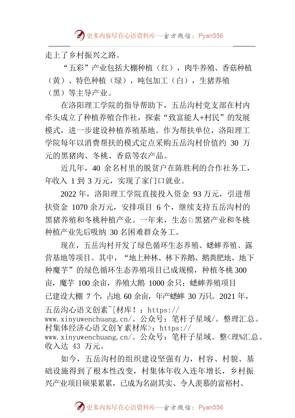 河南洛阳因地制宜助力乡村振兴 五岳沟村的“五彩”产业.docx_第2页