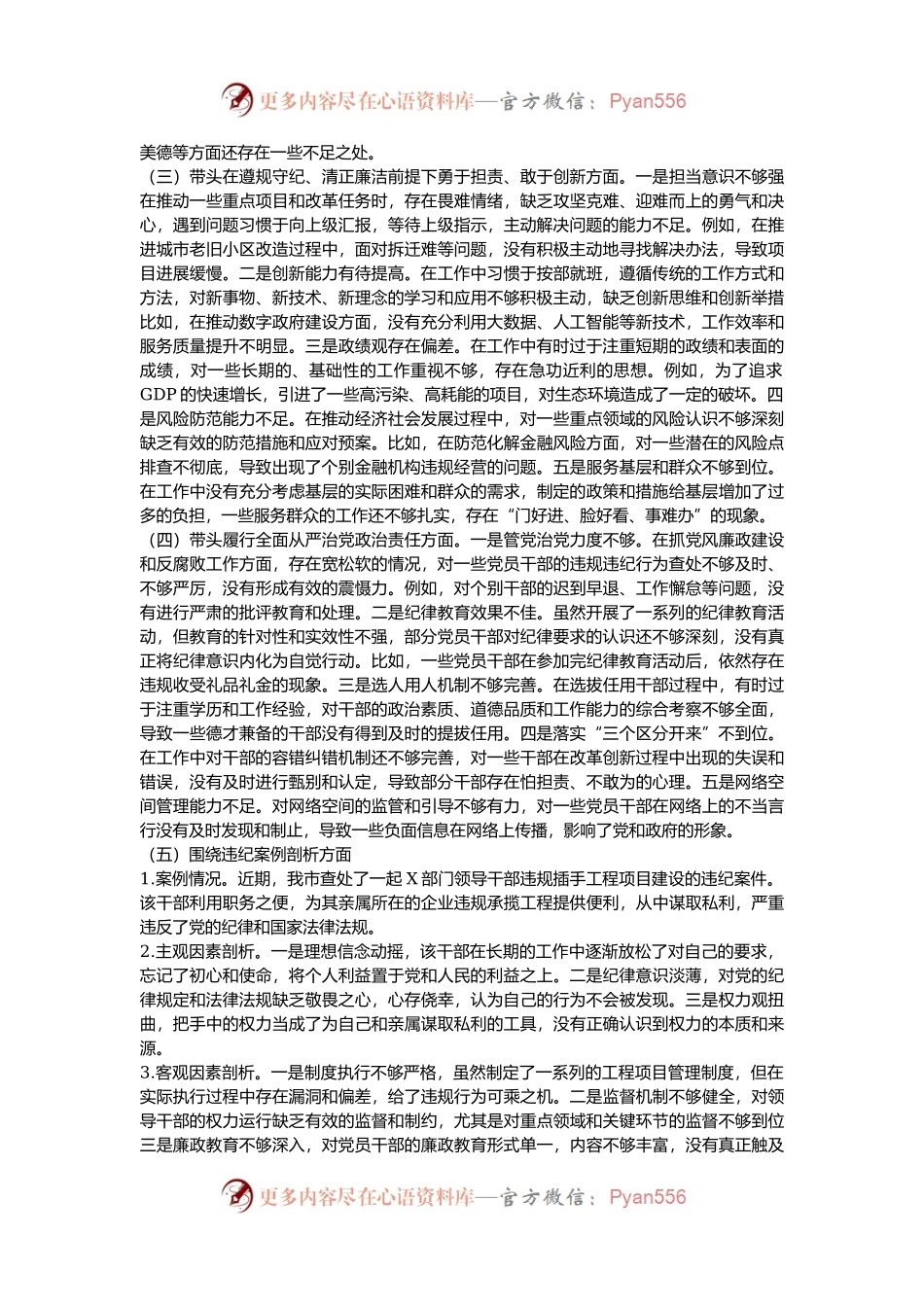 某市长关于2024年度民主生活会个人对照检视剖析材料.docx_第2页