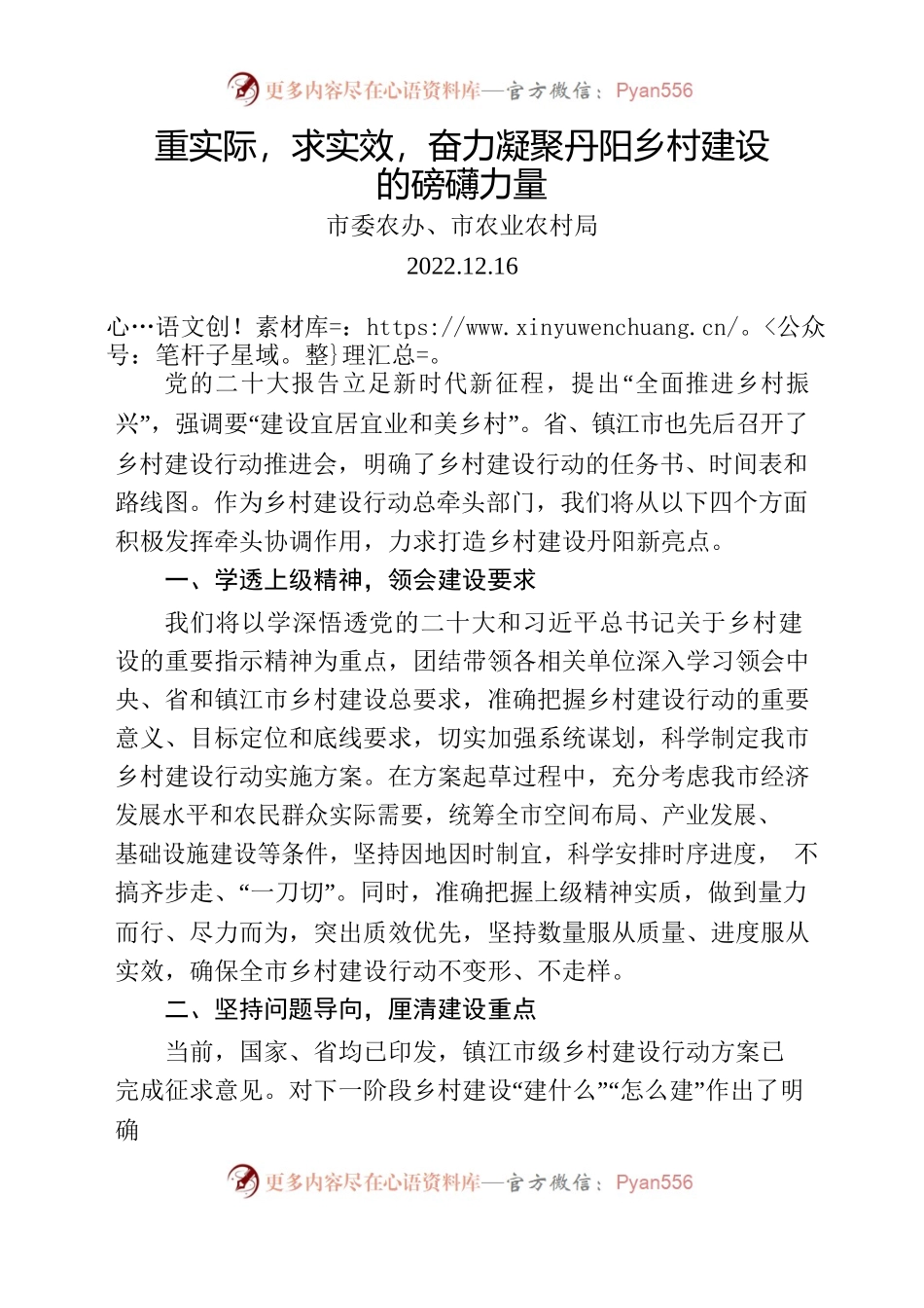 重实际，求实效，奋力凝聚丹阳乡村建设的磅礴力量.docx_第1页
