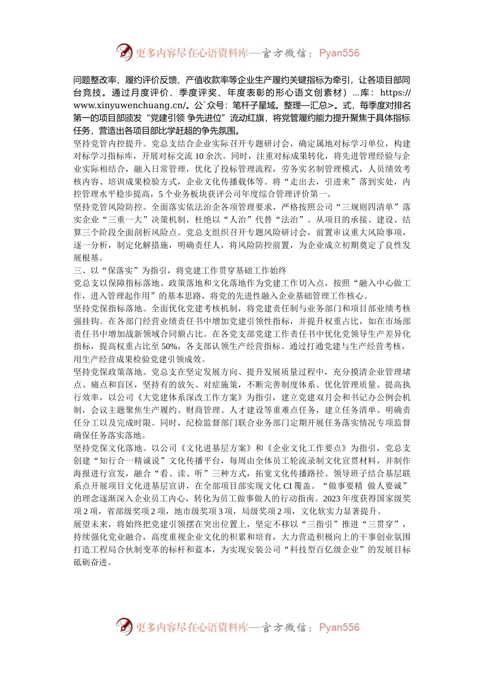 经验交流：“三指引”推进“三贯穿” 以党业互融驱动高质量发展.docx_第2页