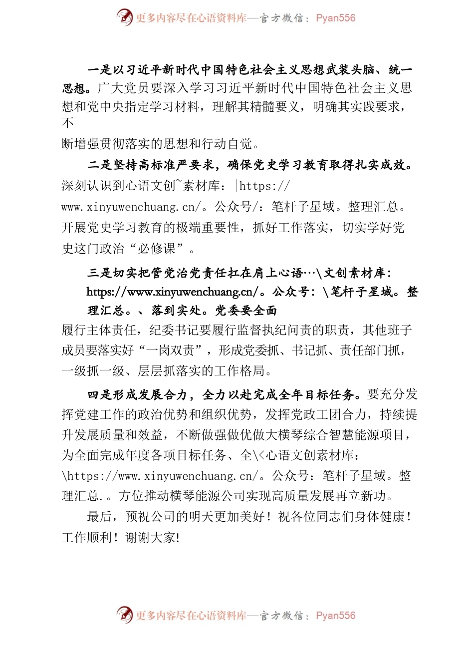 落实管党治企责任提升核心引领作用党员大会上的讲话.docx_第2页