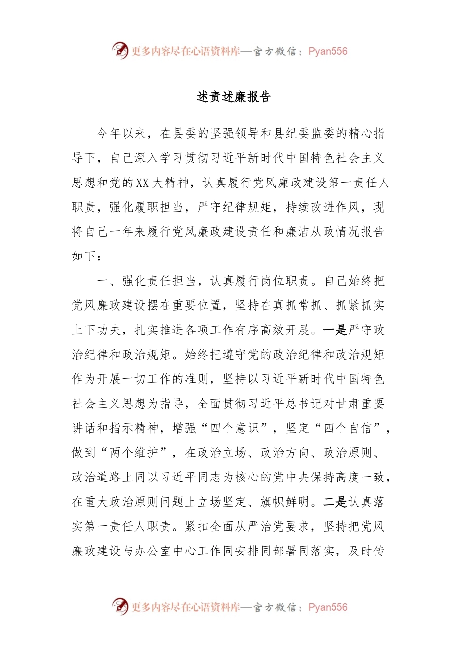 述责述廉报告 (6).docx_第1页