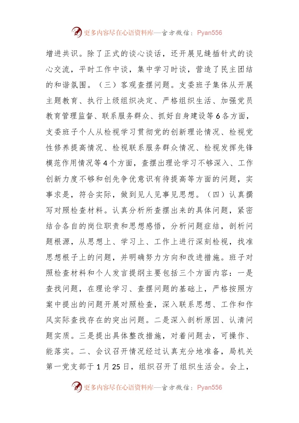 组织生活会和民主评议党员情况报告.docx_第2页