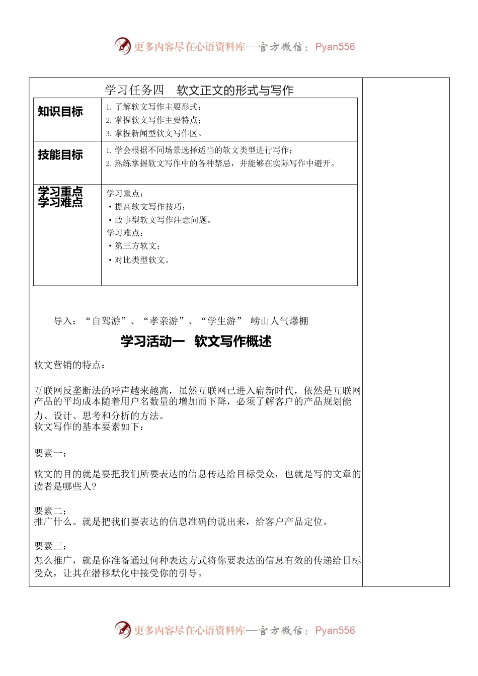 软文正文的形式与写作.docx_第1页