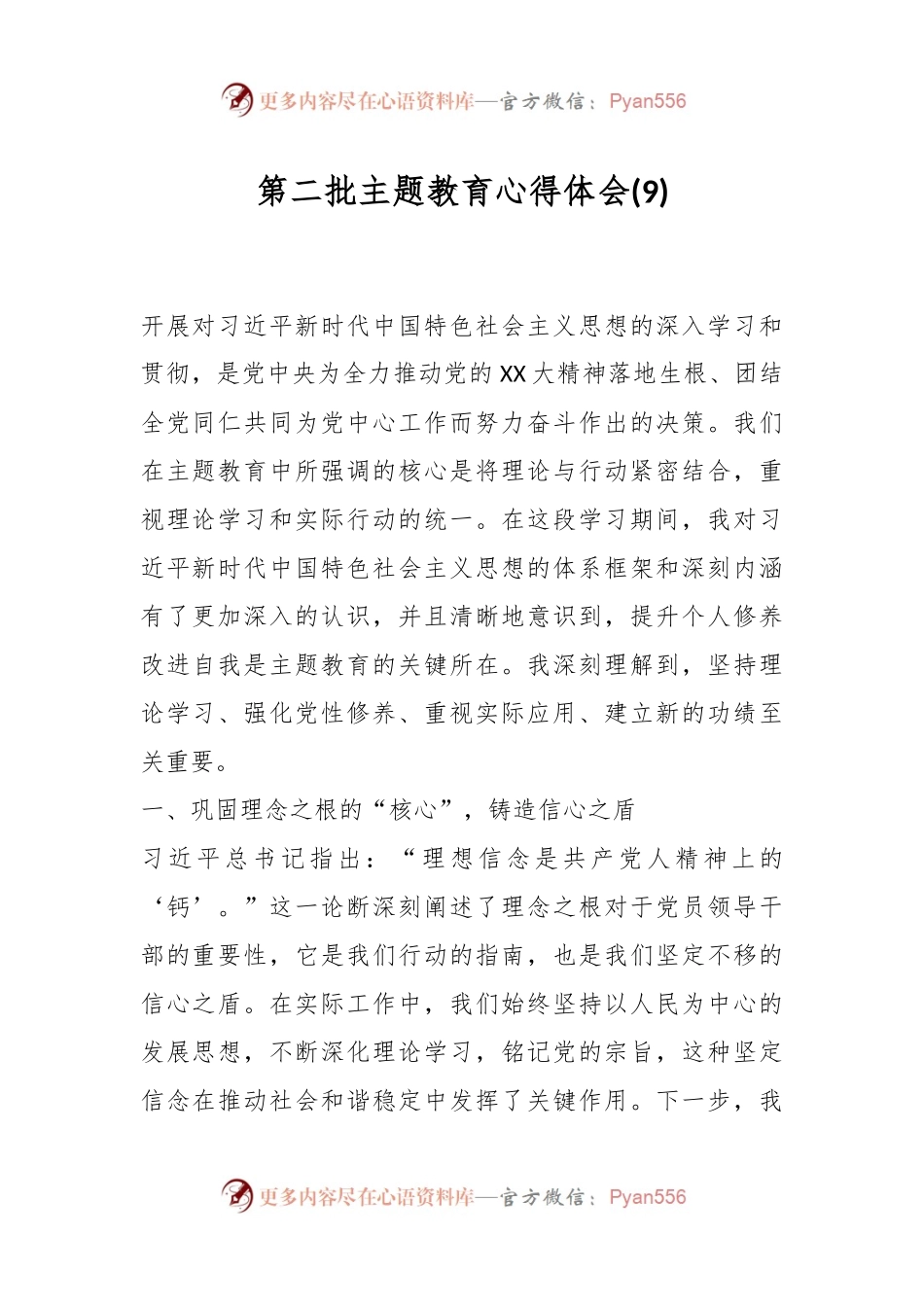 第二批主题教育心得体会 (9).docx_第1页