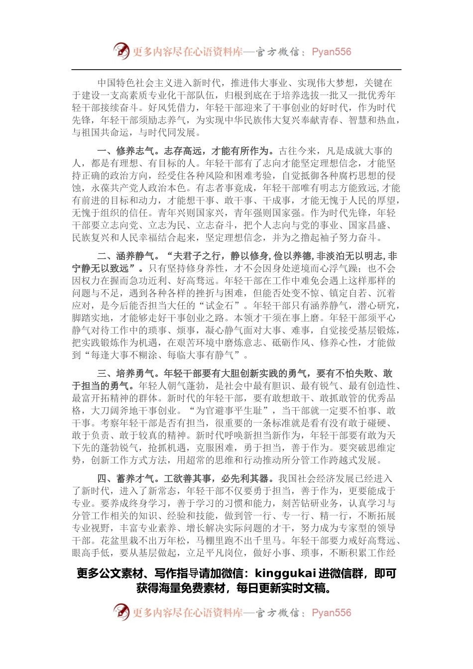 研讨发言：健全完善年轻干部管理监督闭环.docx_第1页