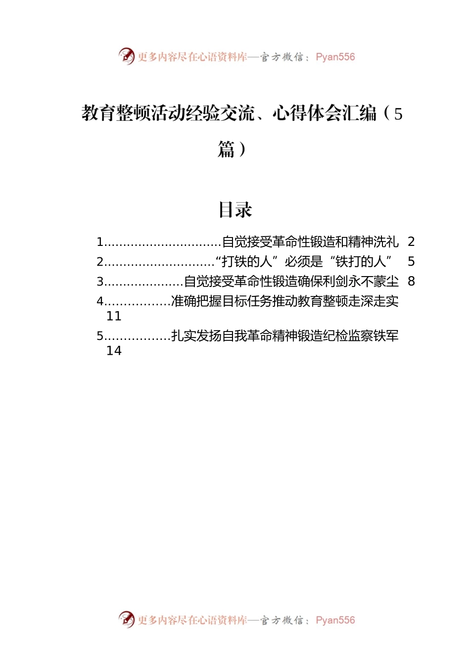 纪检监察干部队伍教育整顿经验交流、心得体会汇编（5篇）.docx_第1页