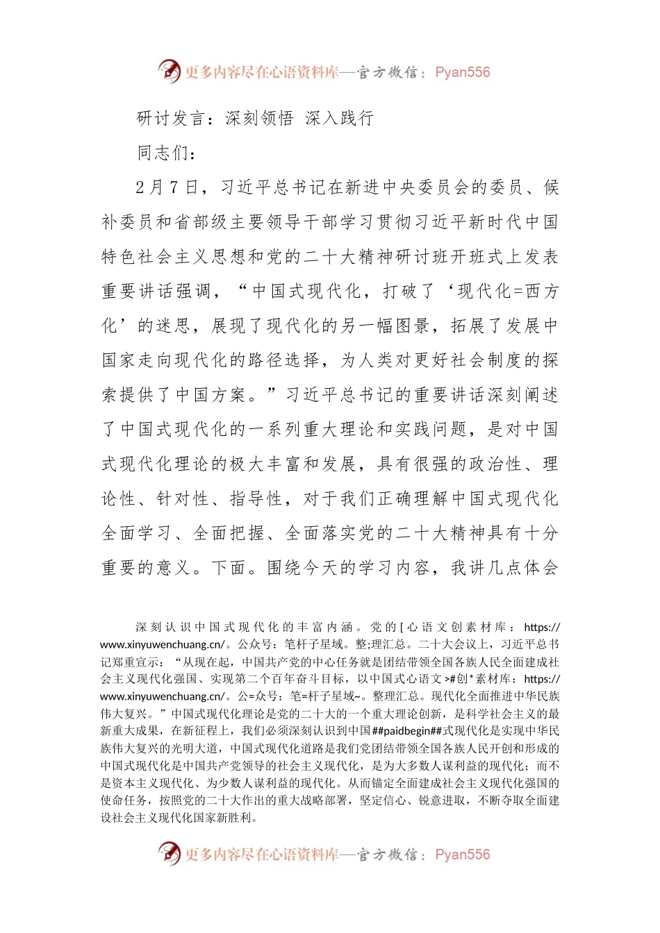 研讨发言：深刻领悟 深入践行.docx_第1页