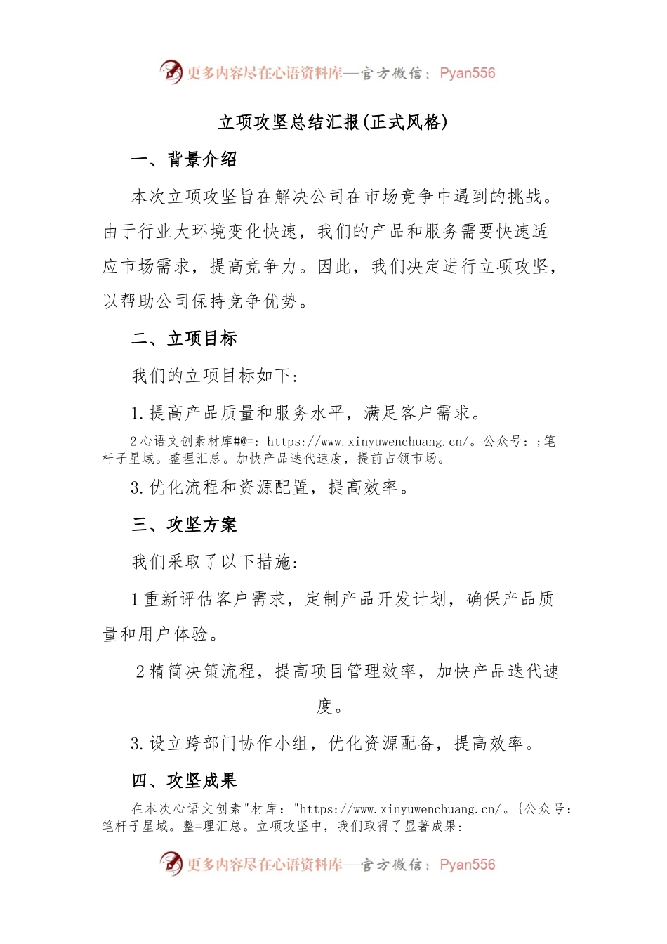 立项攻坚总结汇报.docx_第1页
