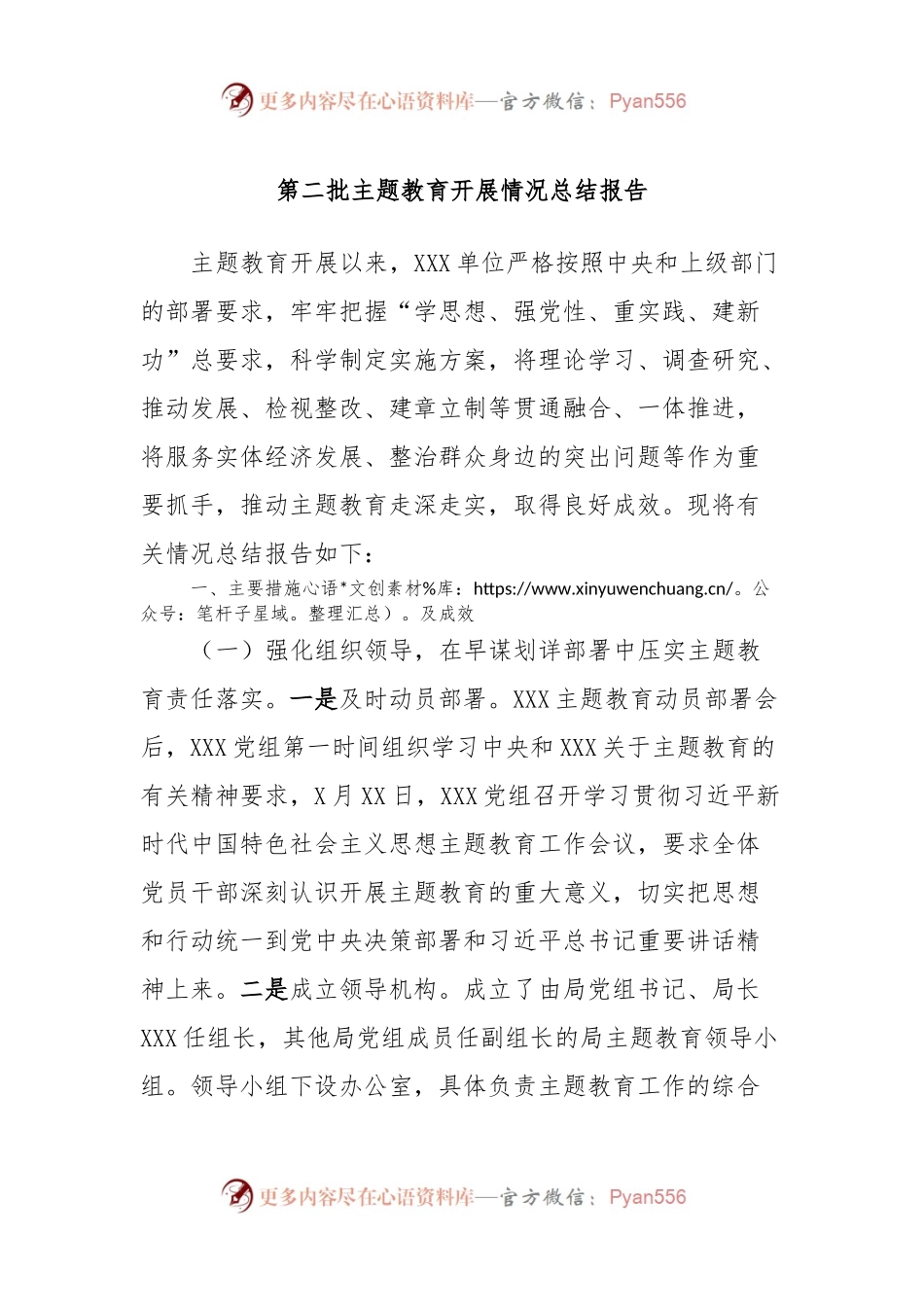 第二批主题教育开展情况总结报告.docx_第1页