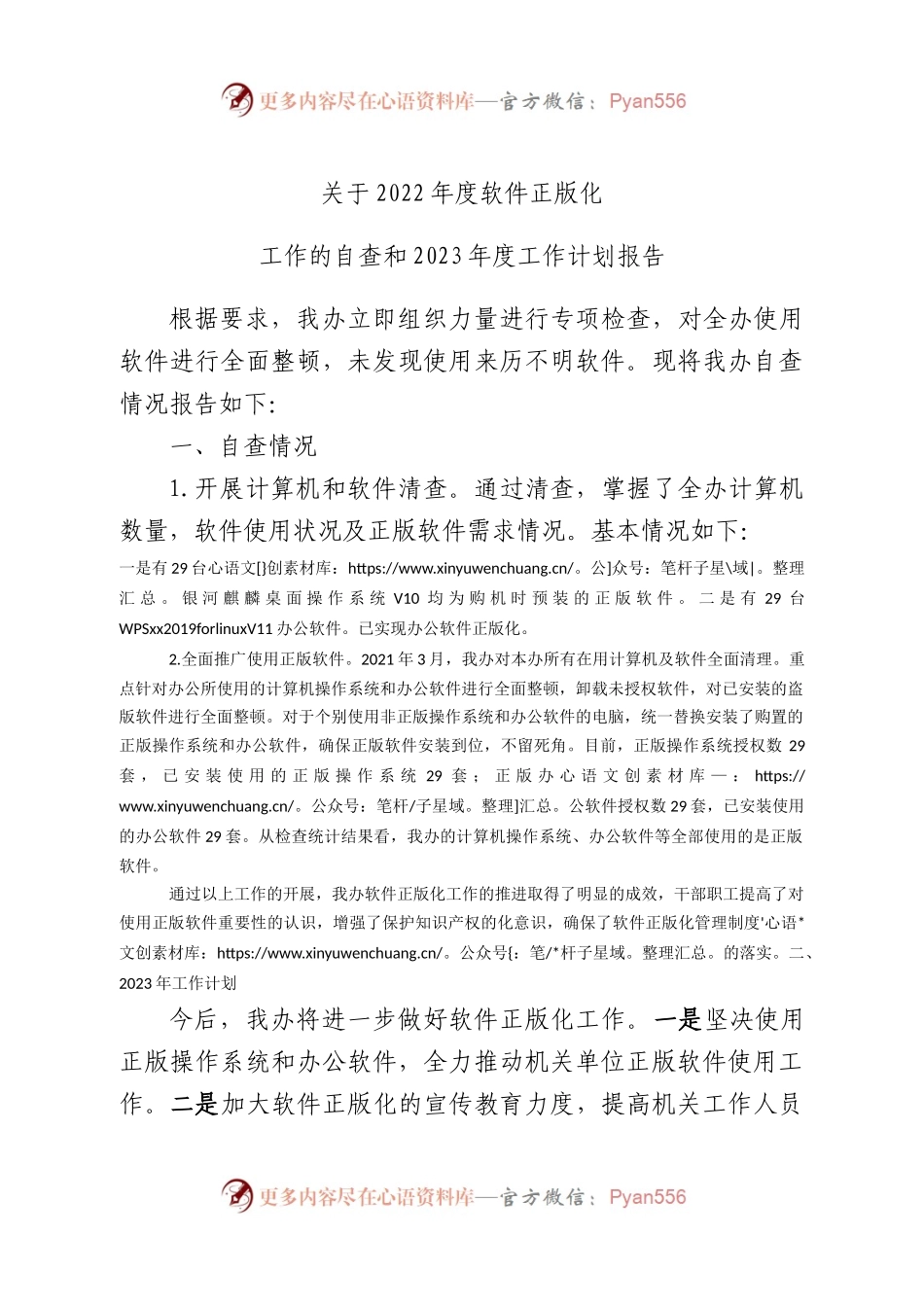 软件正版化工作总结.docx_第1页
