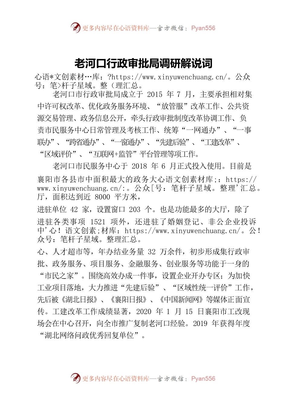老河口行政审批局解说词.docx_第1页