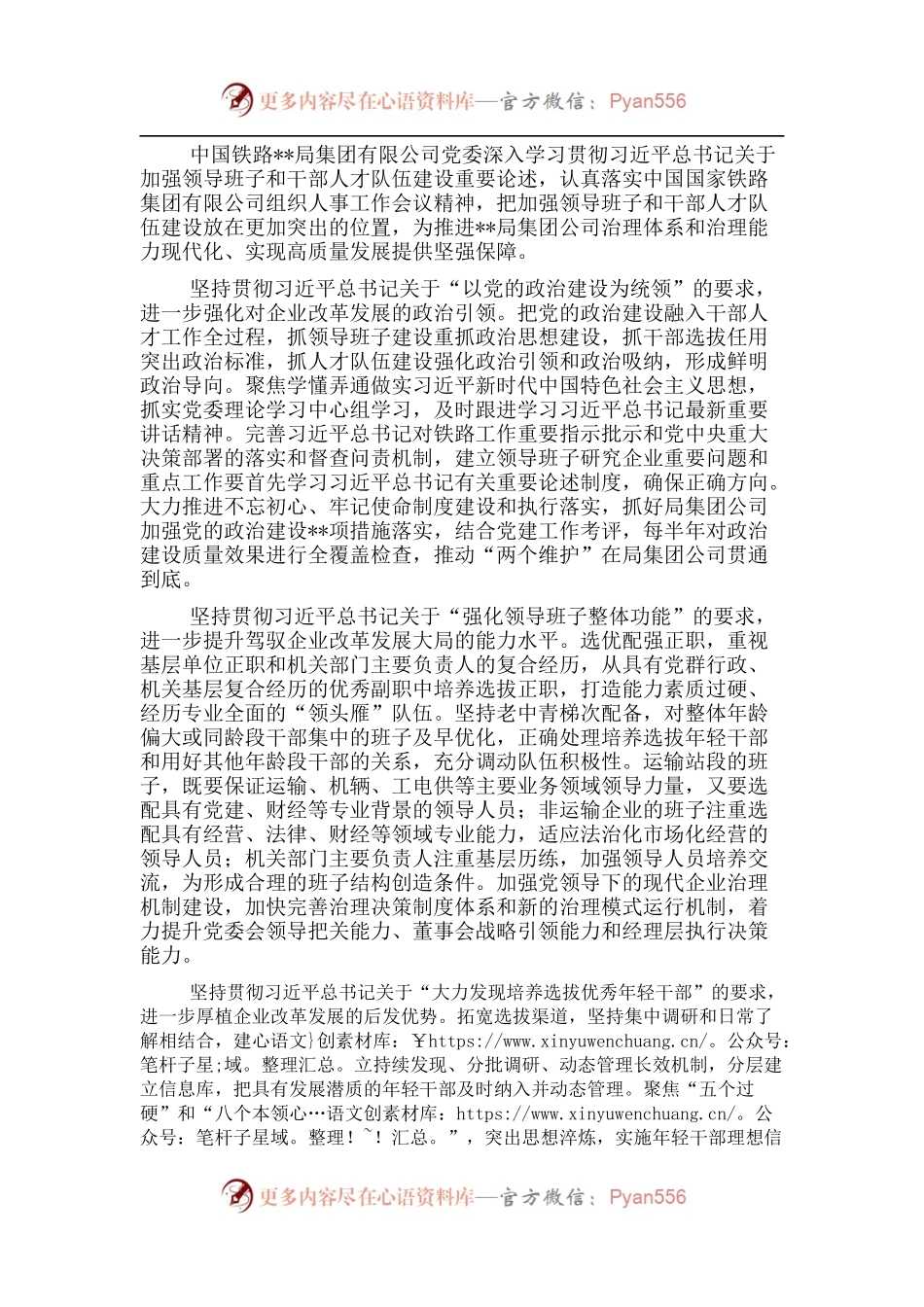 研讨发言：以一流干部人才队伍建设推动一流企业建设.docx_第1页