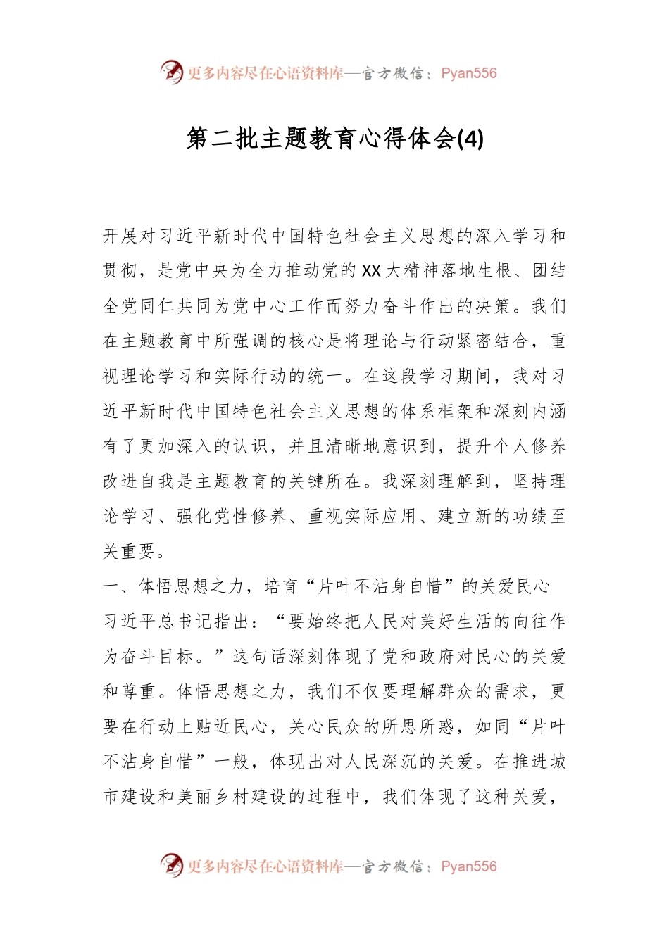 第二批主题教育心得体会 (4).docx_第1页