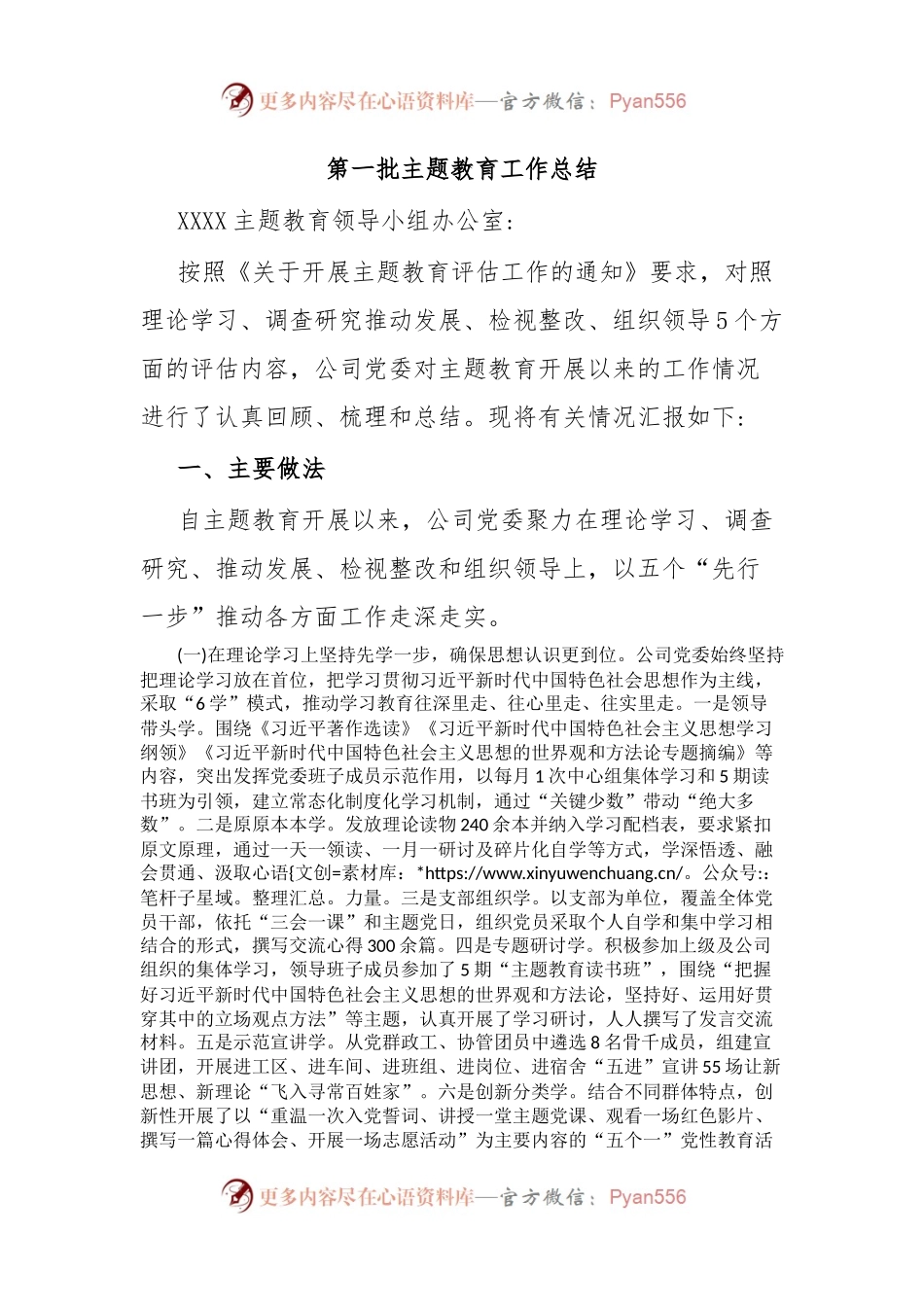 第一批主题教育工作总结.docx_第1页