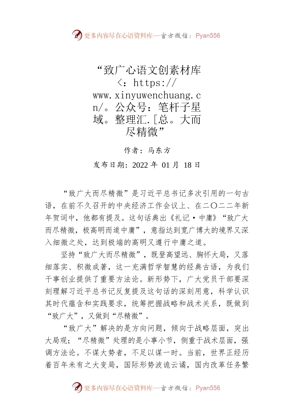 评论：“致广大而尽精微”.docx_第1页