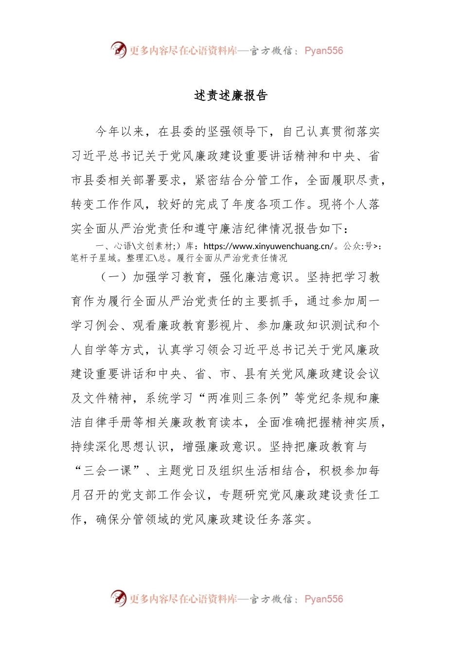 述责述廉报告 (5).docx_第1页