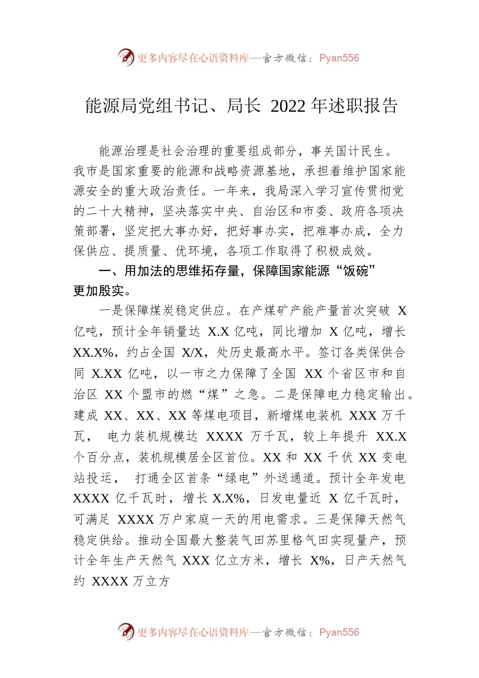 能源局党组书记、局长2022年述职报告.docx_第1页