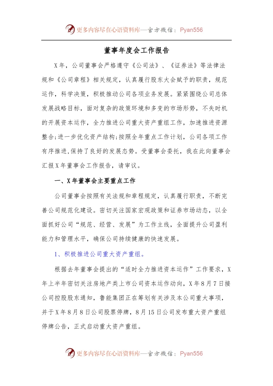 董事年度会工作报告.docx_第1页