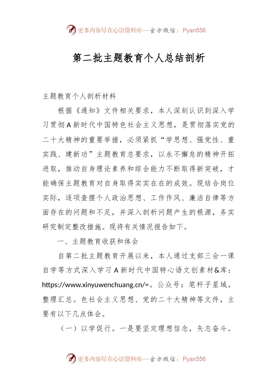 第二批主题教育个人总结剖析.docx_第1页