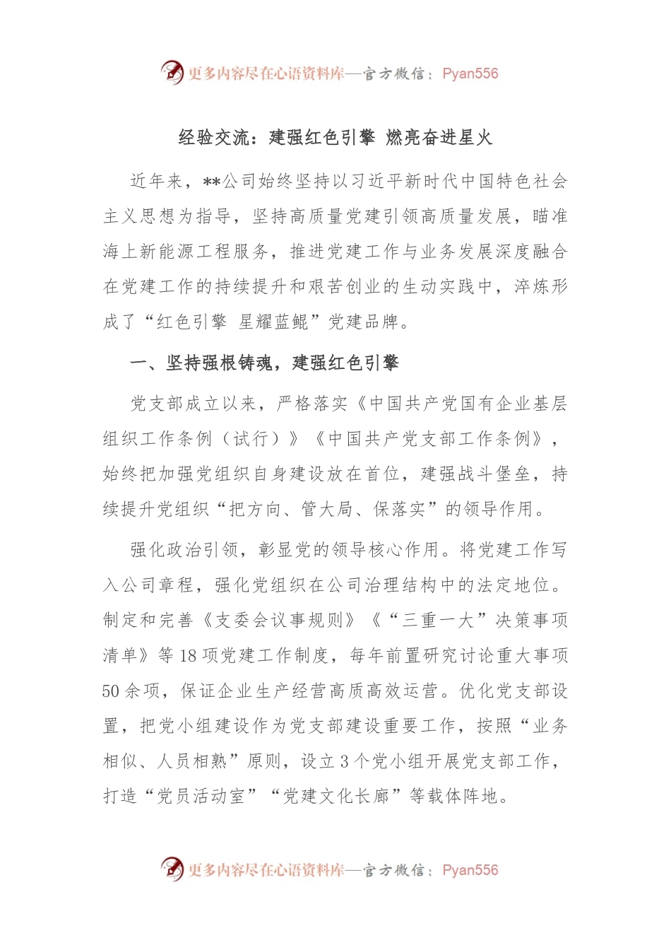 经验交流：建强红色引擎 燃亮奋进星火.docx_第1页