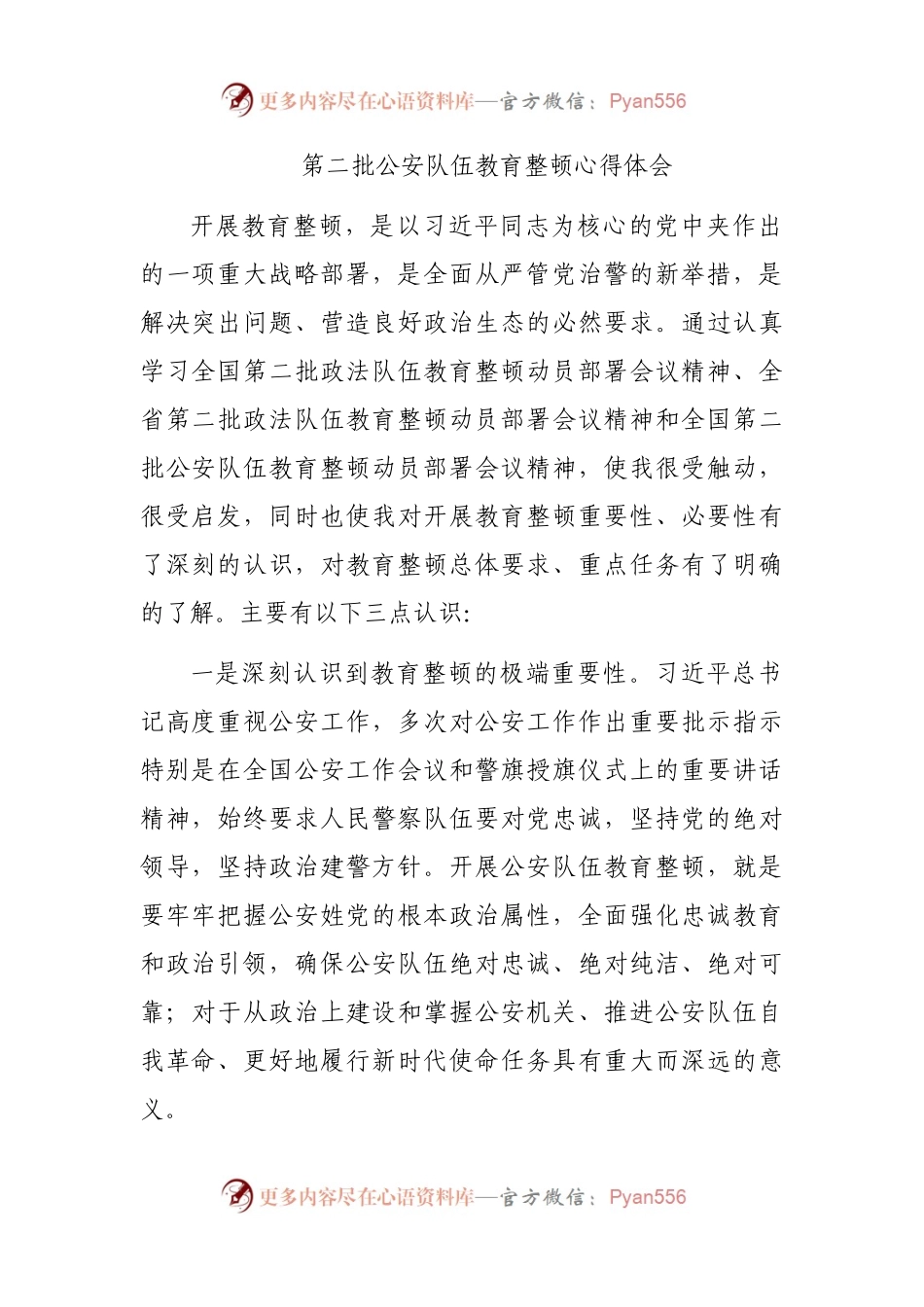 第二批GA队伍教育整顿心得体会.docx_第1页