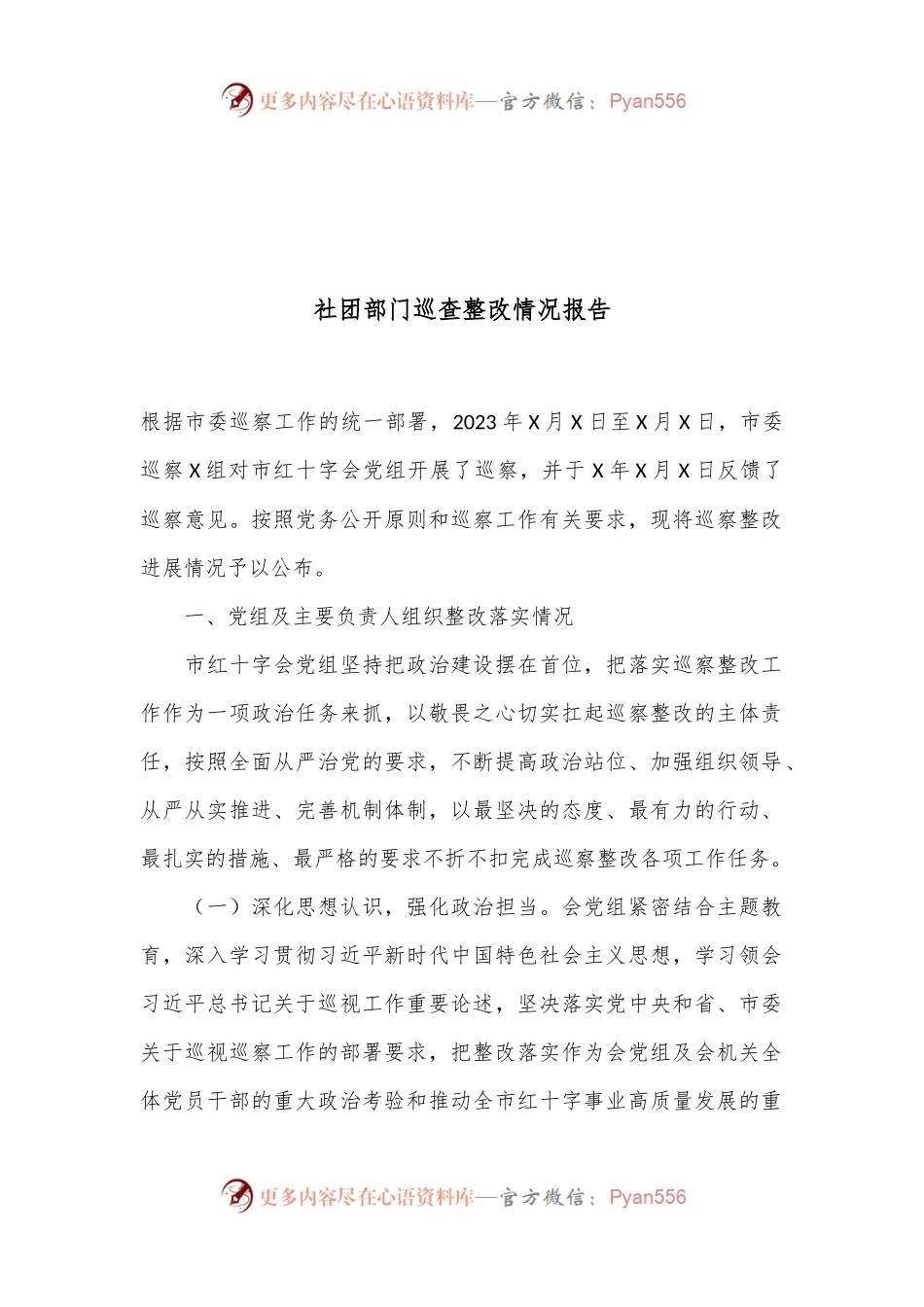 社团部门巡查整改情况报告.docx_第1页
