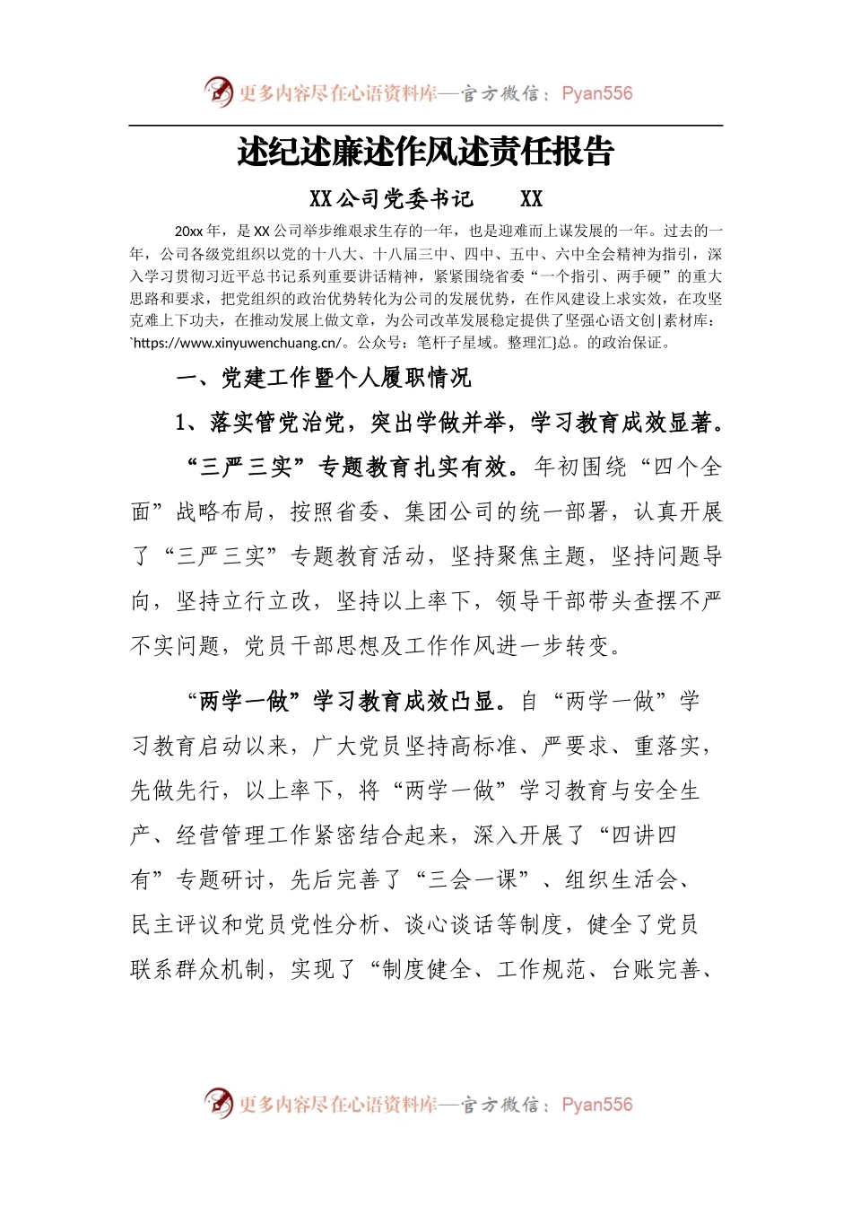 述纪述廉述作风述责任报告.docx_第1页