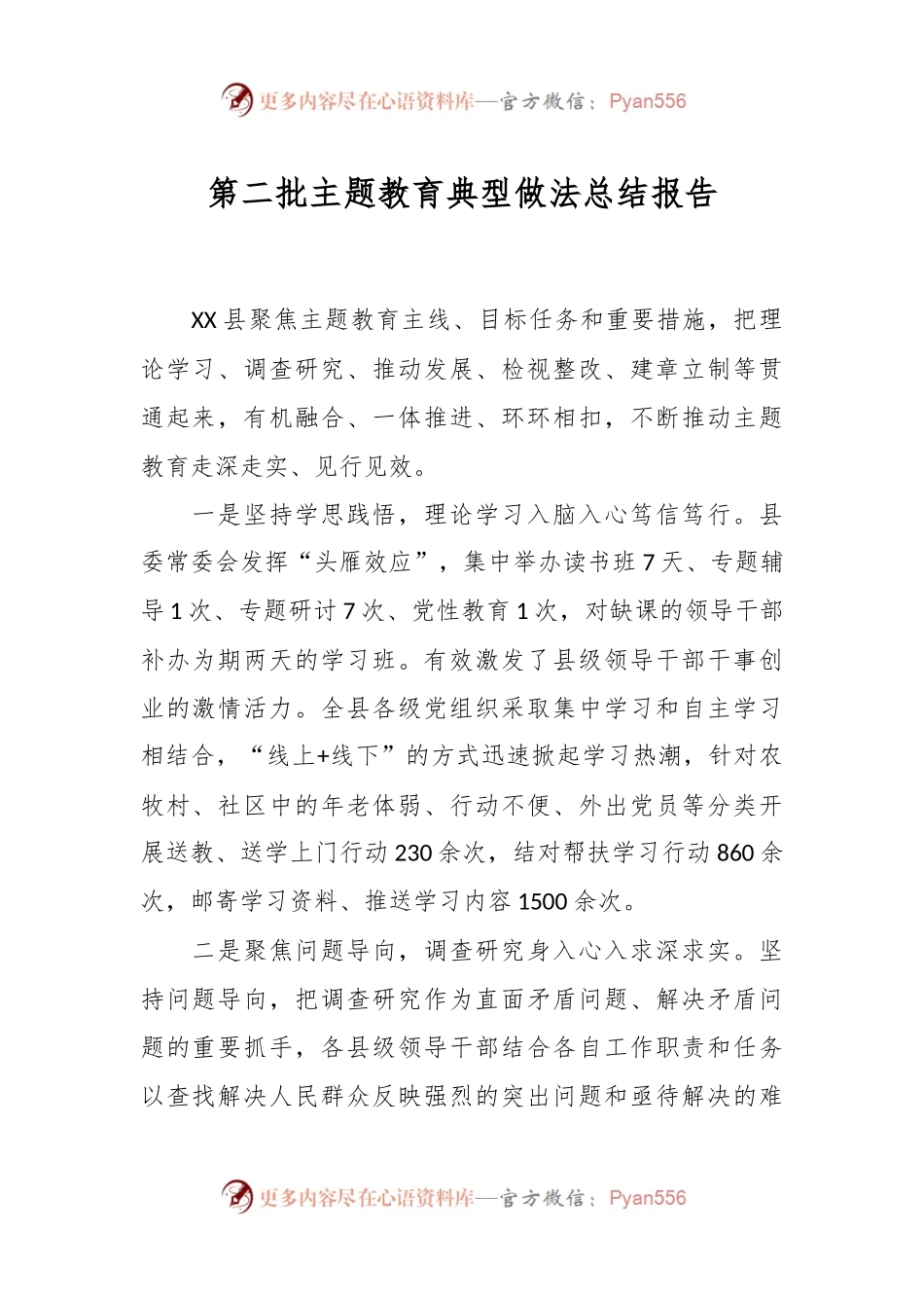 第二批主题教育典型做法总结报告.docx_第1页