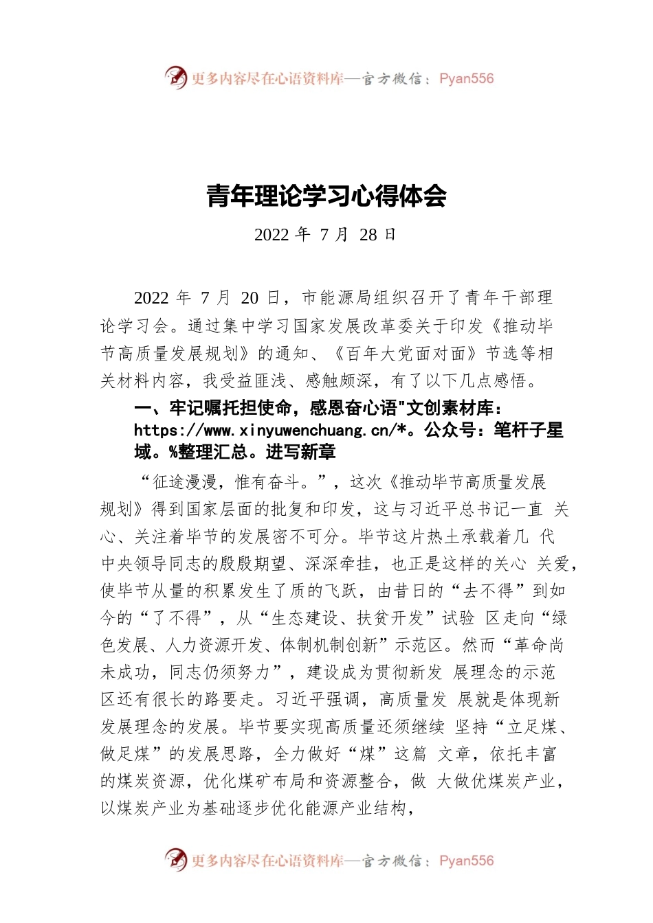 青年理论学习心得体会（20220728）.docx_第1页
