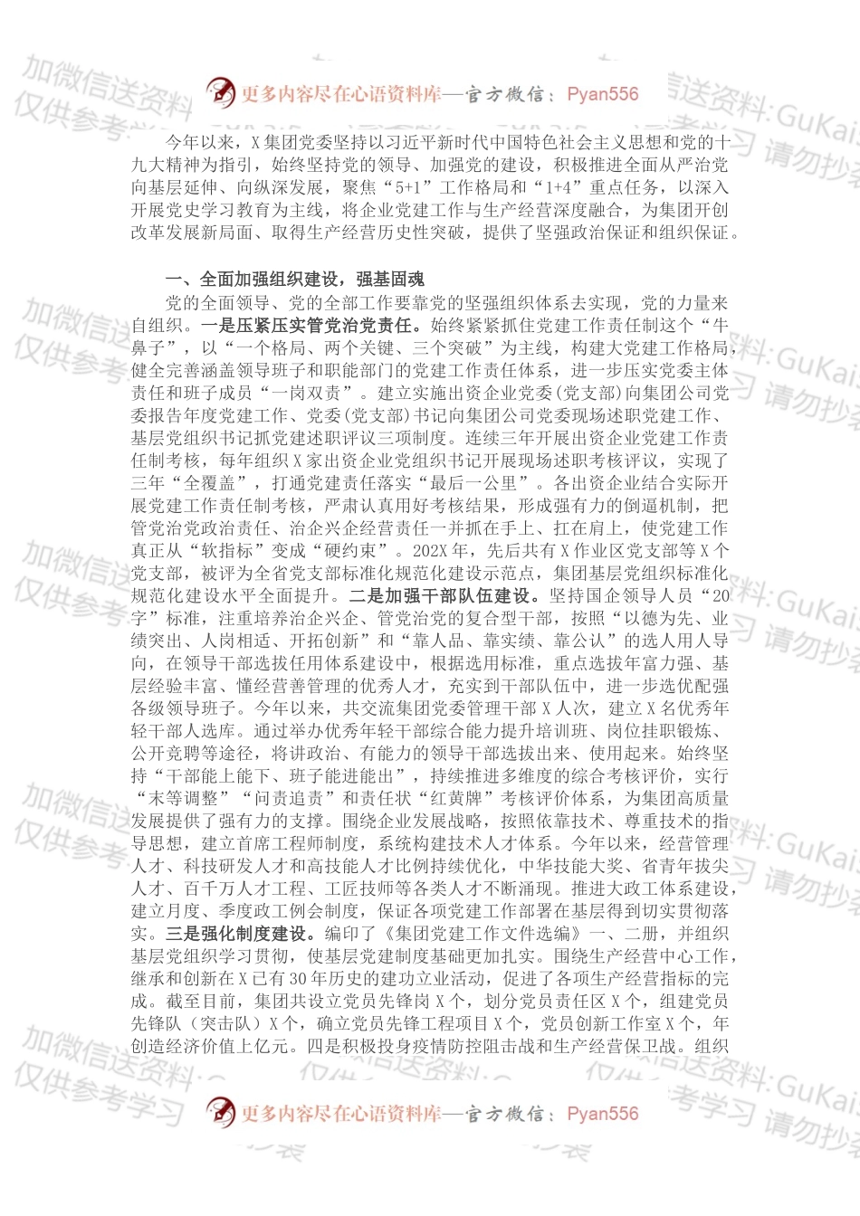 集团公司202X年党建工作总结.docx_第1页