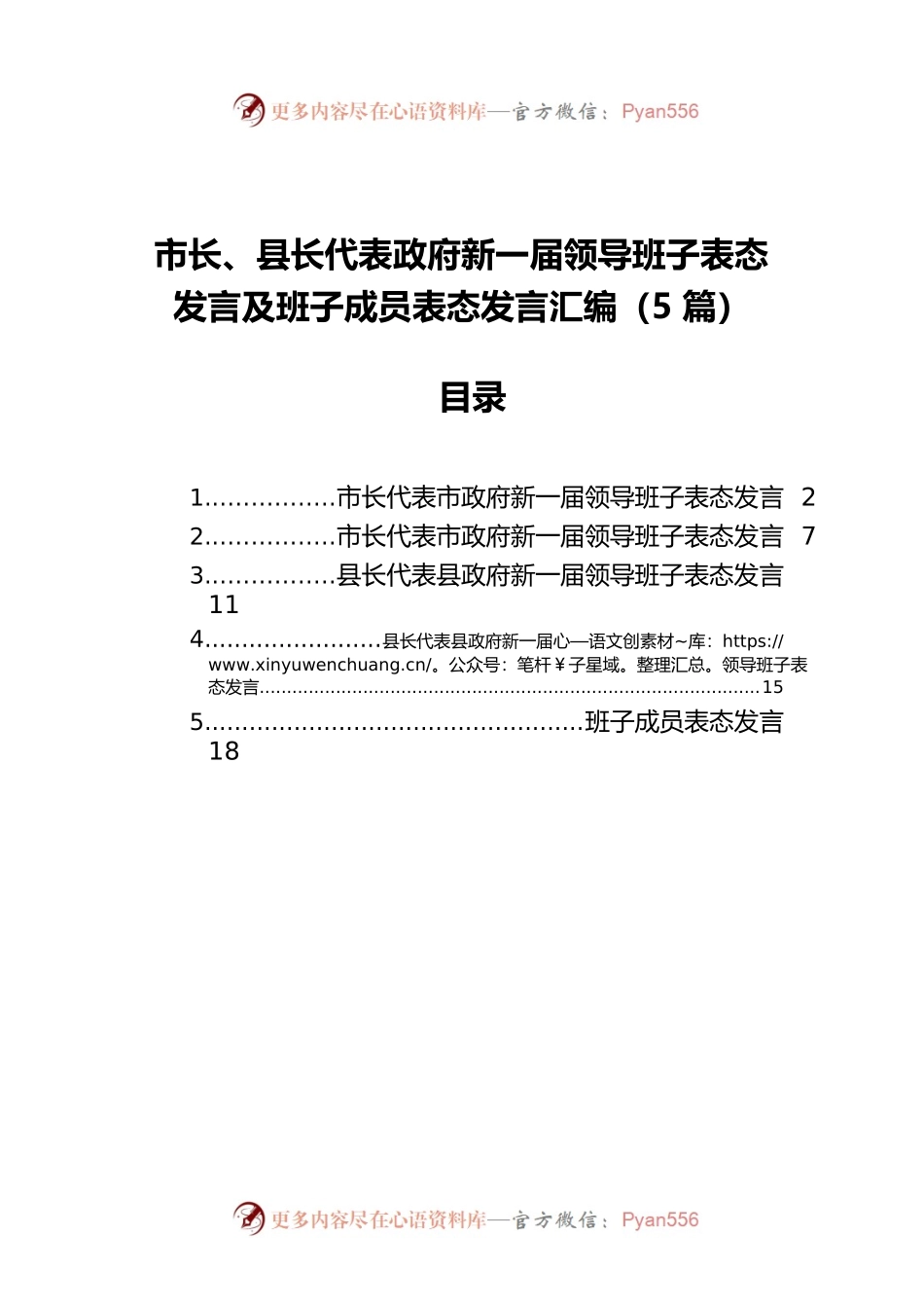 领导班子表态发言及班子成员表态发言汇编（5篇）.docx_第1页