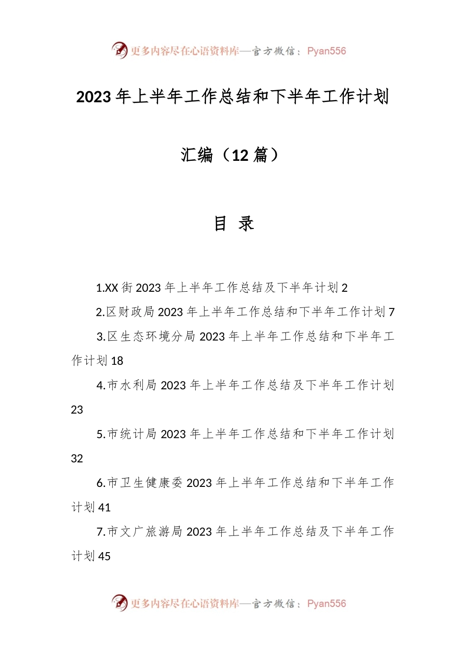 （12篇）关于2023年上半年工作总结和下半年工作计划专辑.docx_第1页