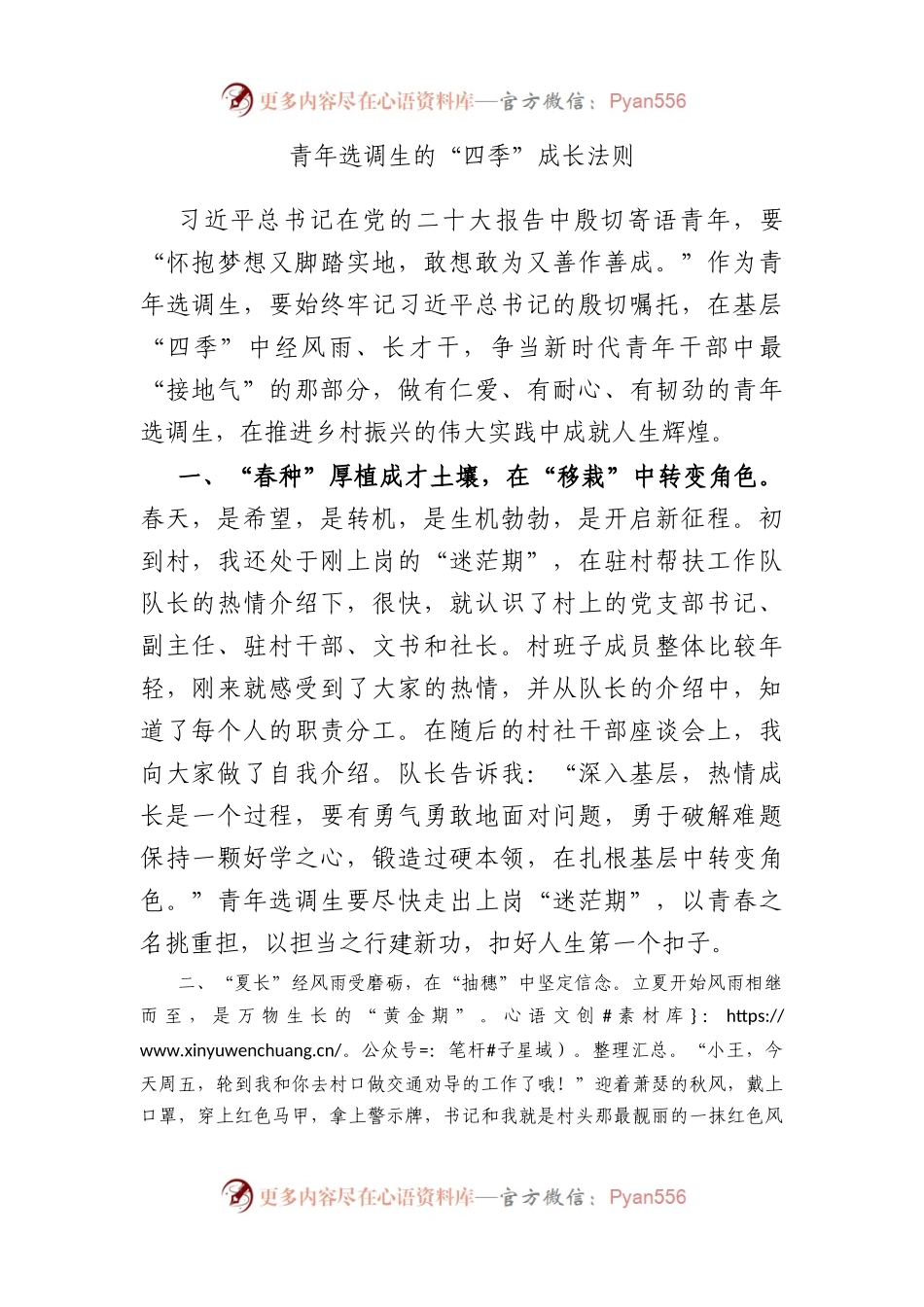 青年选调生的“四季”成长法则.docx_第1页