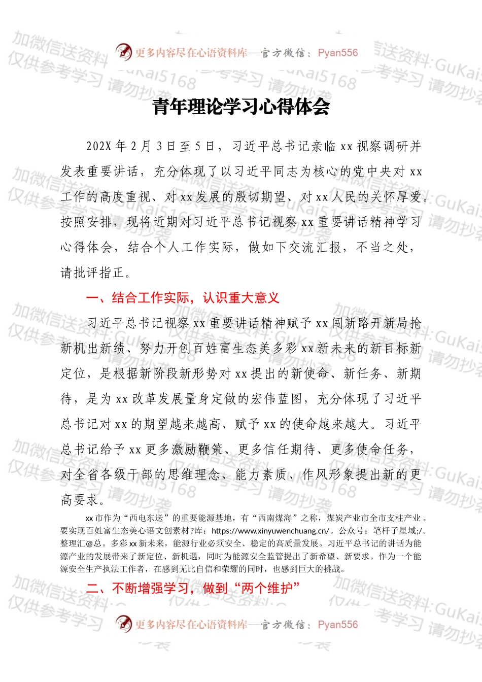 青年理论学习心得体会.docx_第1页