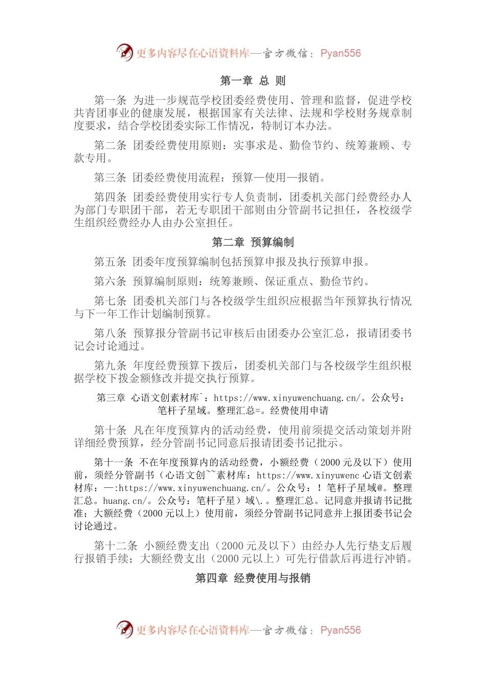 高校团的各项经费预算、审核和管理工作制度 （试行）.docx_第1页
