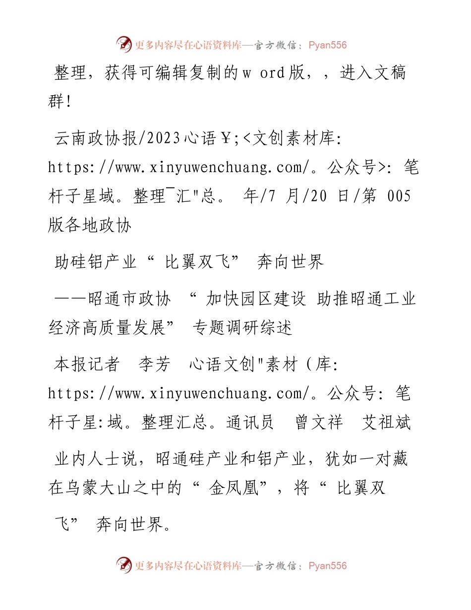 2023.07.20本报记者李芳通讯员曾文祥艾祖斌：助硅铝产业比翼双飞奔向世界.docx_第1页
