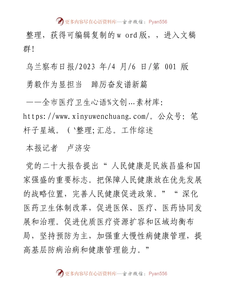 2023.04.06本报记者卢济安：勇毅作为显担当踔厉奋发谱新篇.docx_第1页