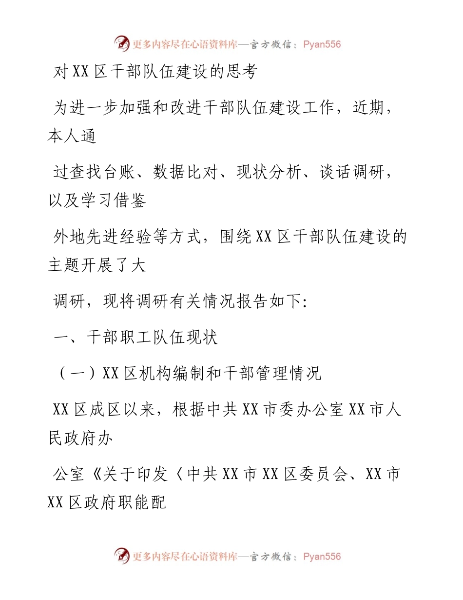 20230331：对XX区干部队伍建设的思考.docx_第1页