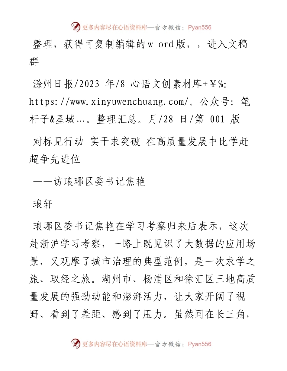 2023.08.28琅轩：对标见行动实干求突破在高质量发展中比学赶超争先进位.docx_第1页