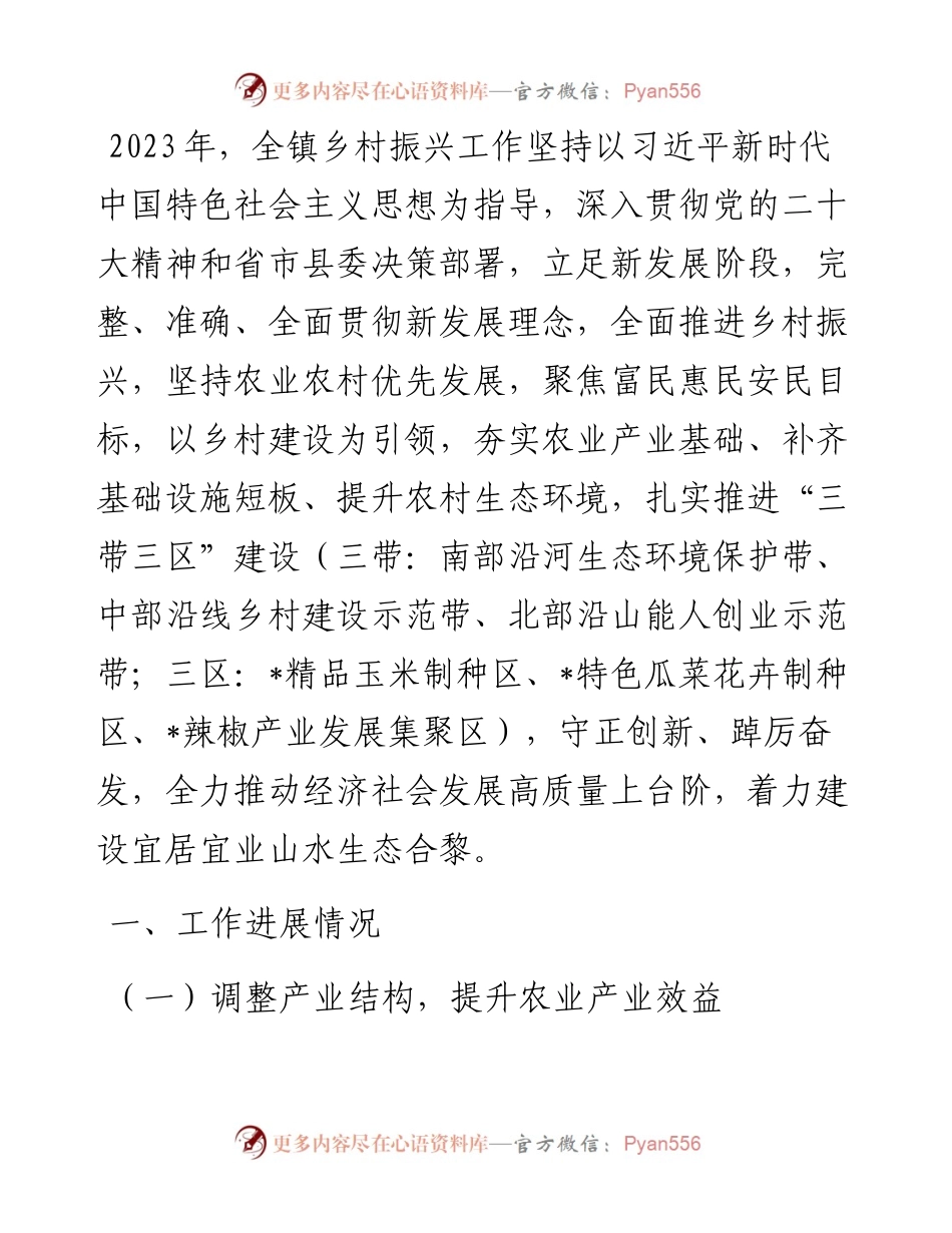 2023年上乡村振兴工作总结.docx_第1页