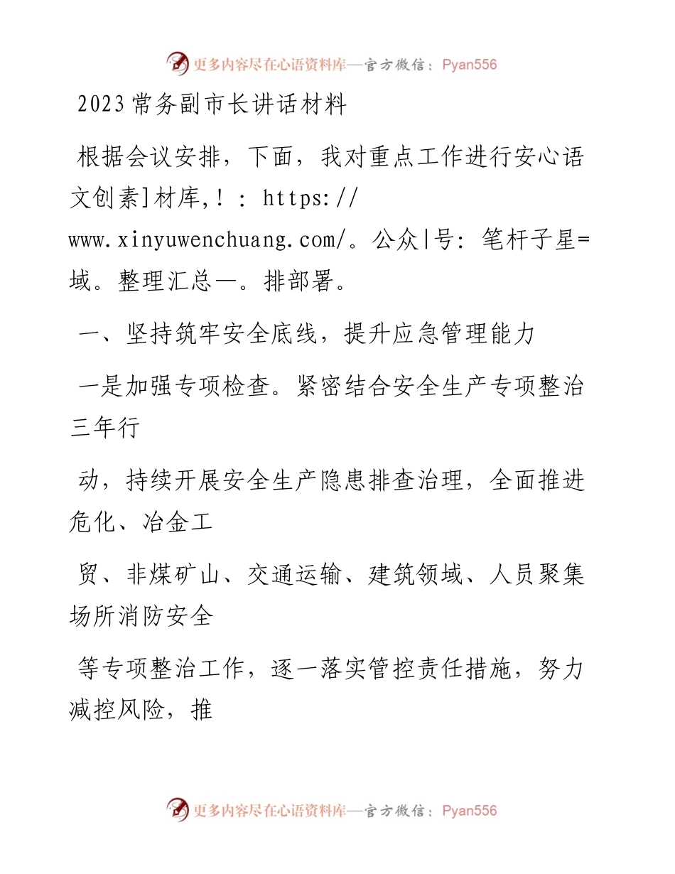 20230331：2023常务副市长讲话材料.docx_第1页