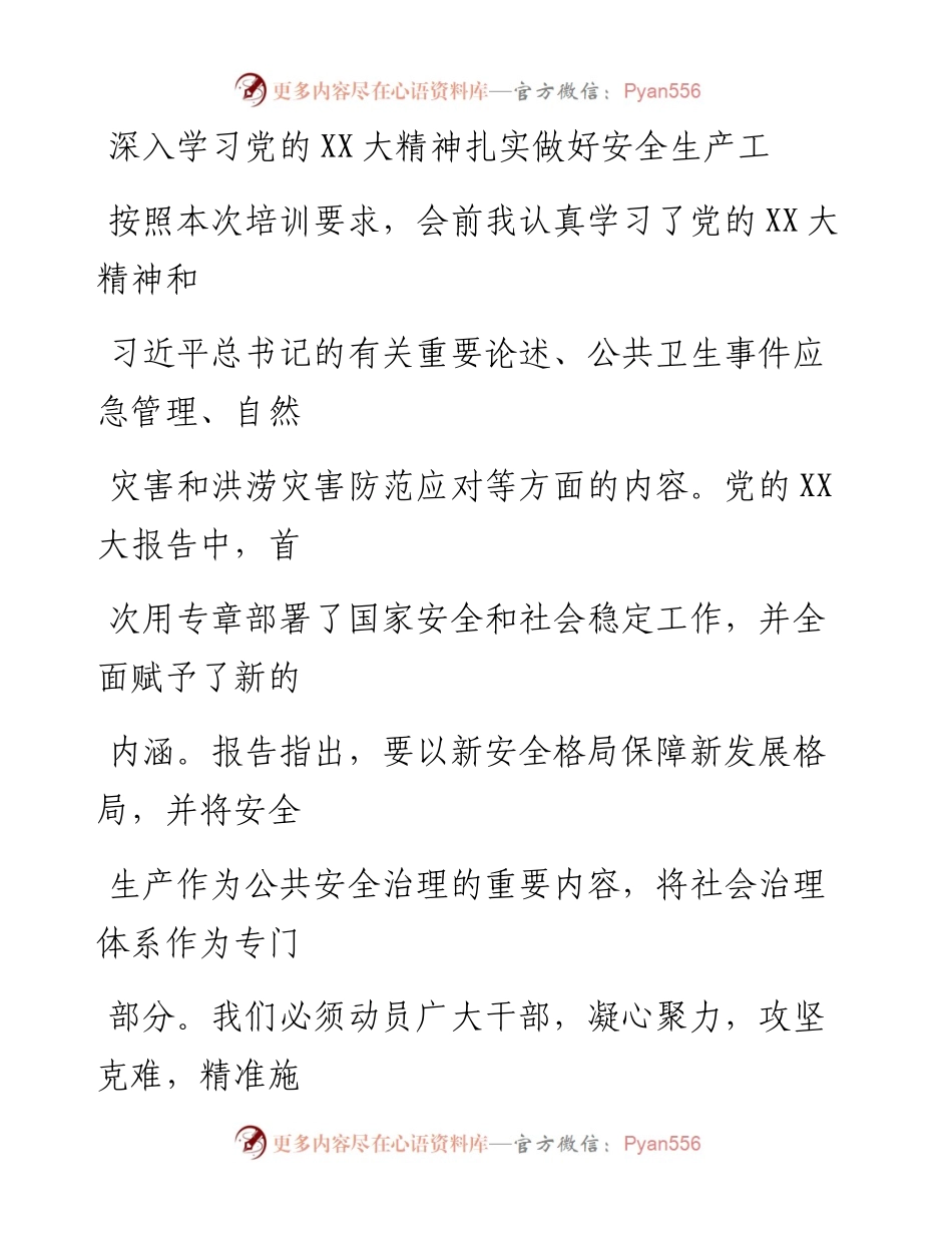 20230329：安全生产工作专题研讨材料.docx_第1页