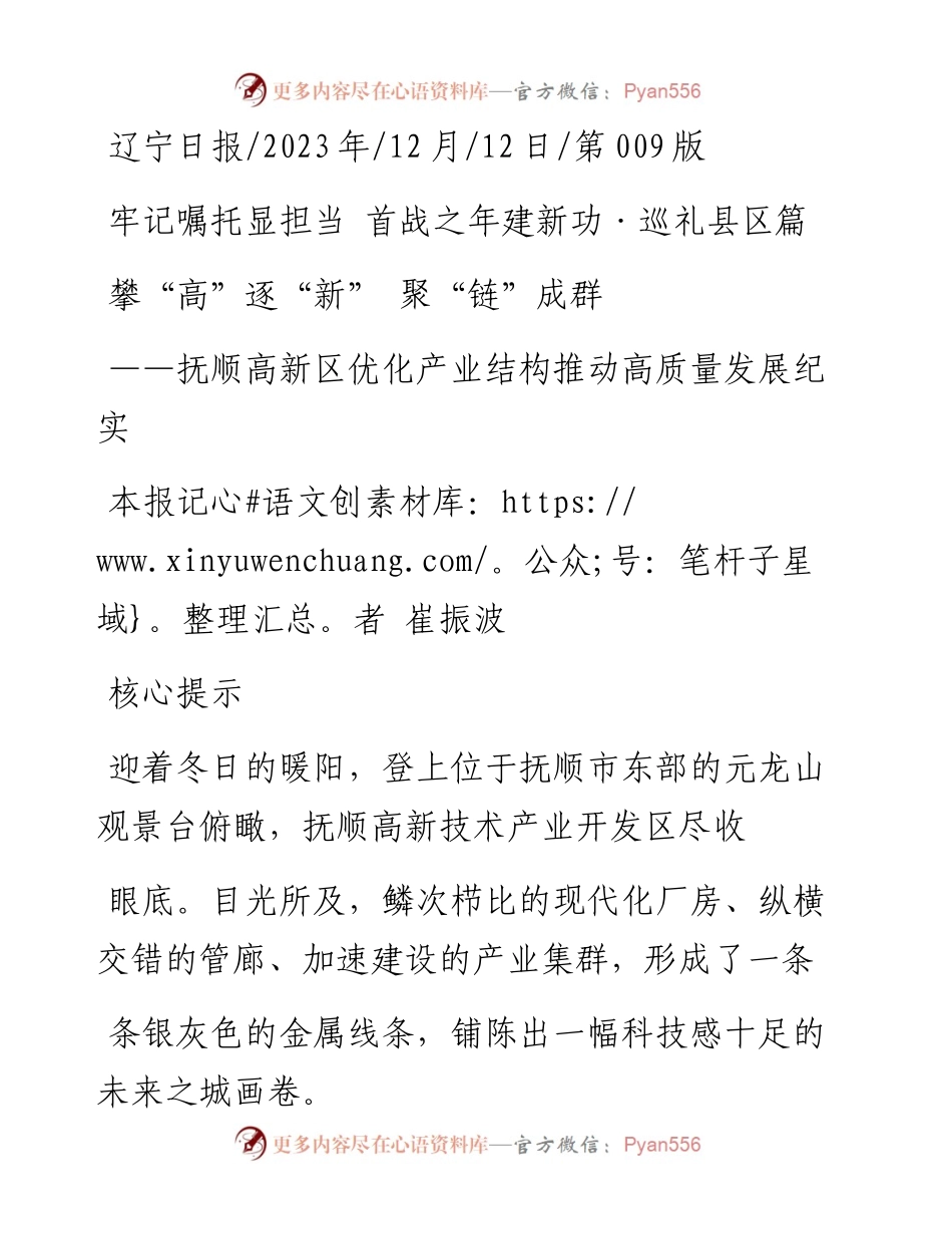 2023.12.12本报记者崔振波：攀高逐新聚链成群.docx_第1页